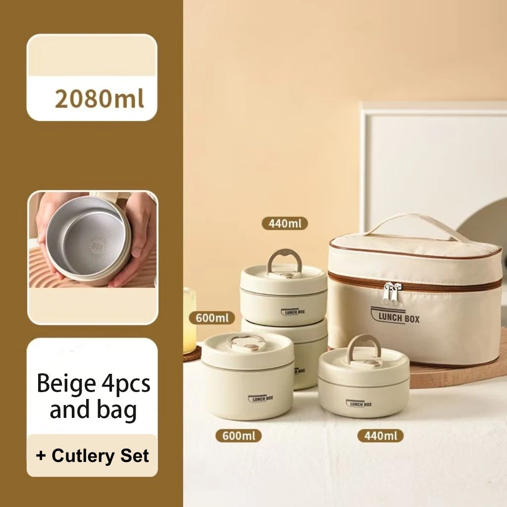 Portable Stainless Steel Lunch Box