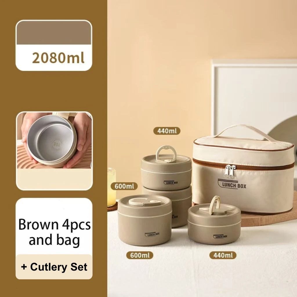 Portable Stainless Steel Lunch Box