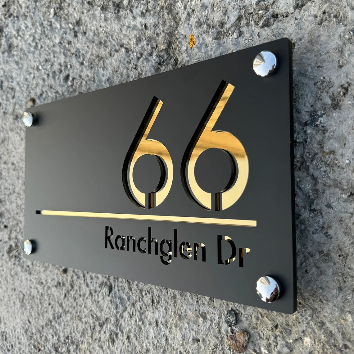 Personalised 3D House Number Plaque