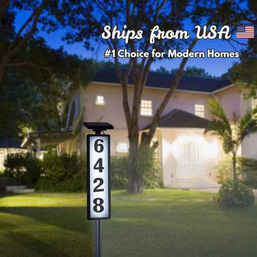 Solar LED House Number Light