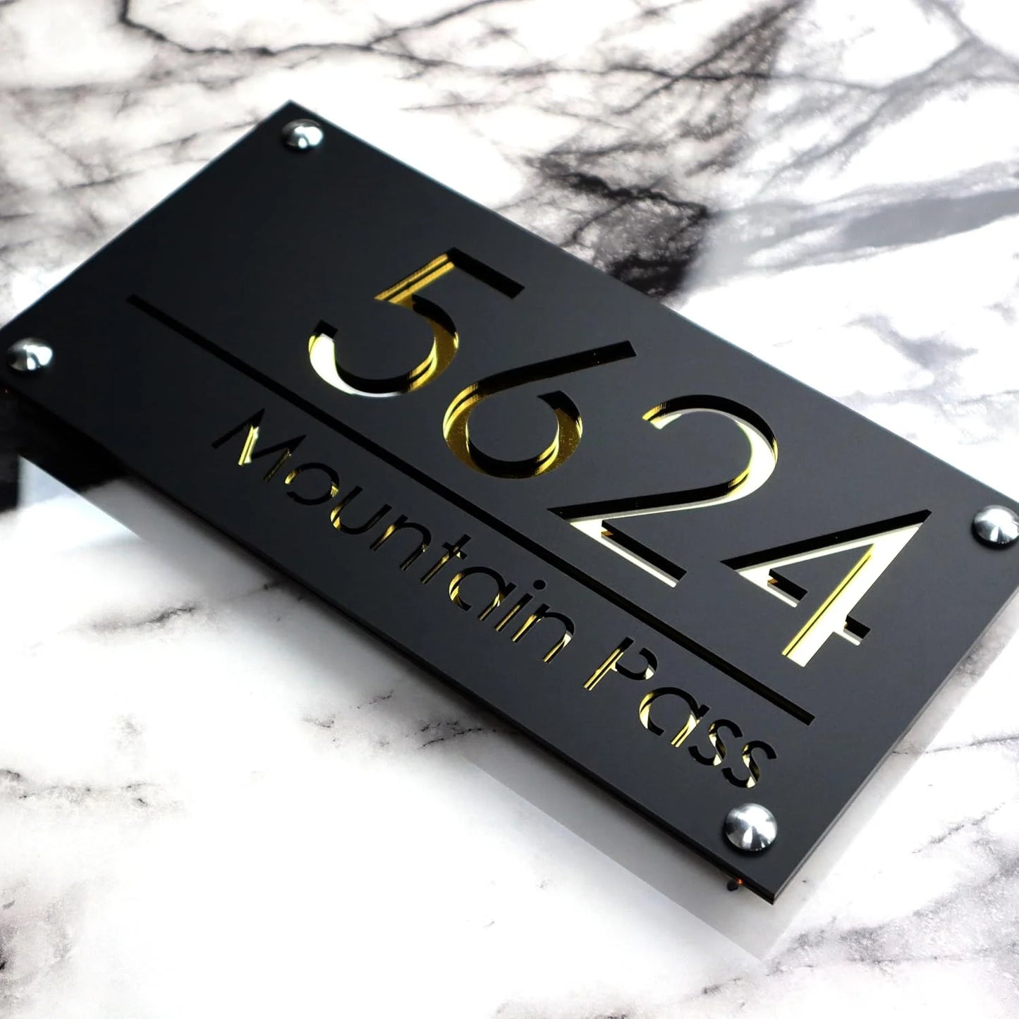 Personalised 3D House Number Plaque