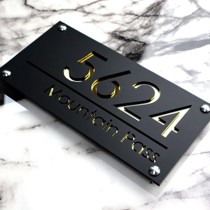 Personalised 3D House Number Plaque