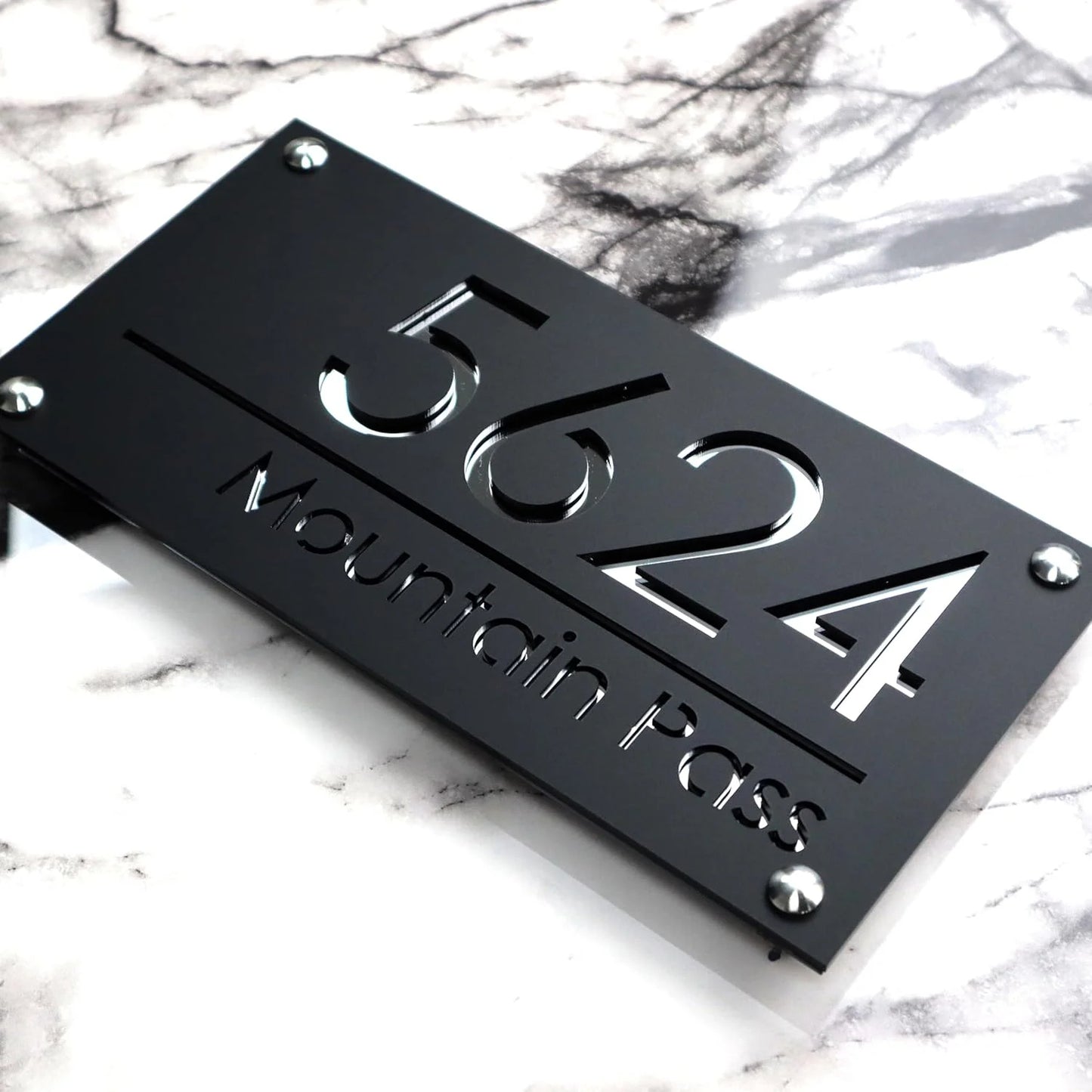 Personalised 3D House Number Plaque