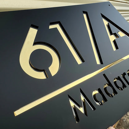 Personalised 3D House Number Plaque