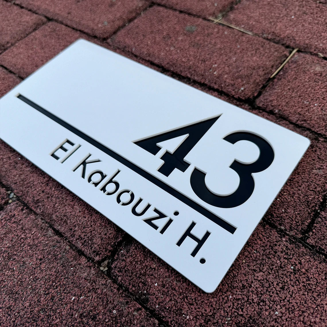 Personalised 3D House Number Plaque