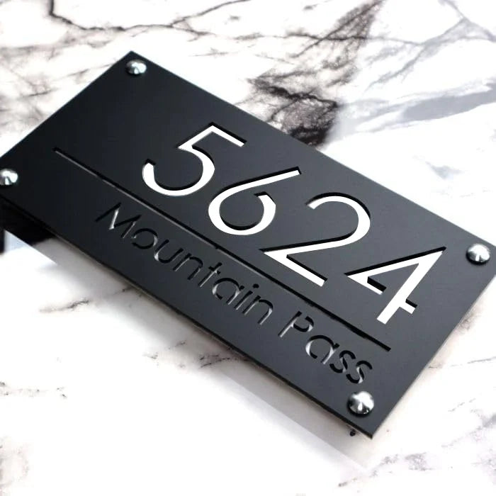Personalised 3D House Number Plaque