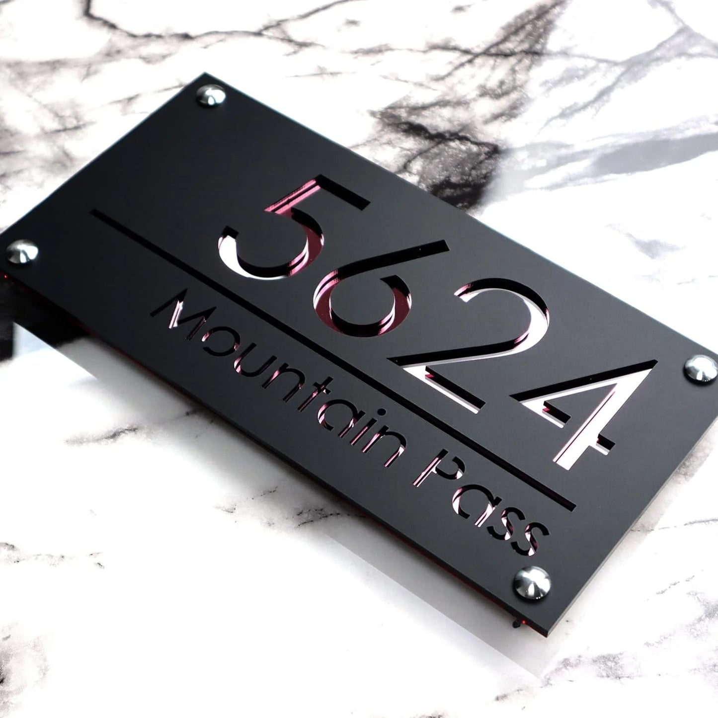 Personalised 3D House Number Plaque