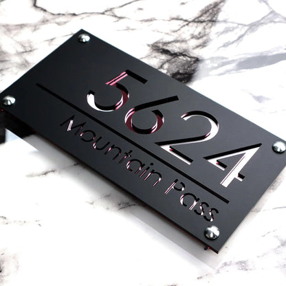 Personalised 3D House Number Plaque