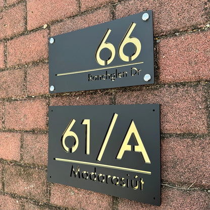 Personalised 3D House Number Plaque