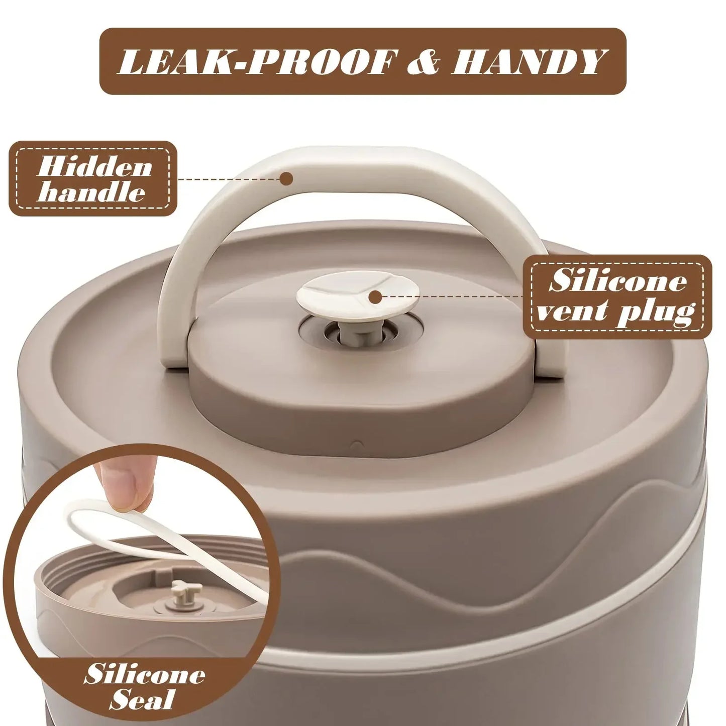 Portable Stainless Steel Lunch Box