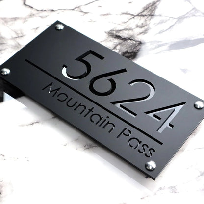 Personalised 3D House Number Plaque