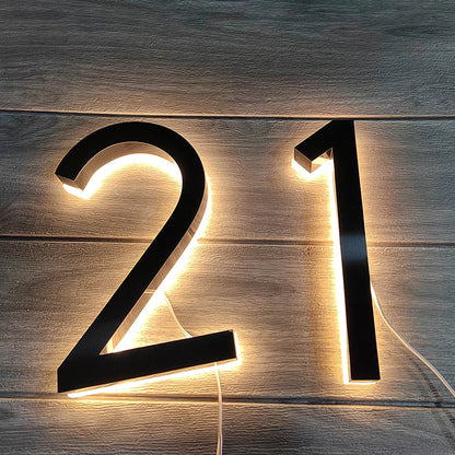 LED House Number Sign