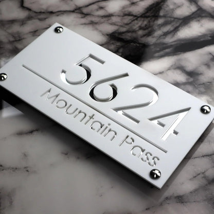 Personalised 3D House Number Plaque