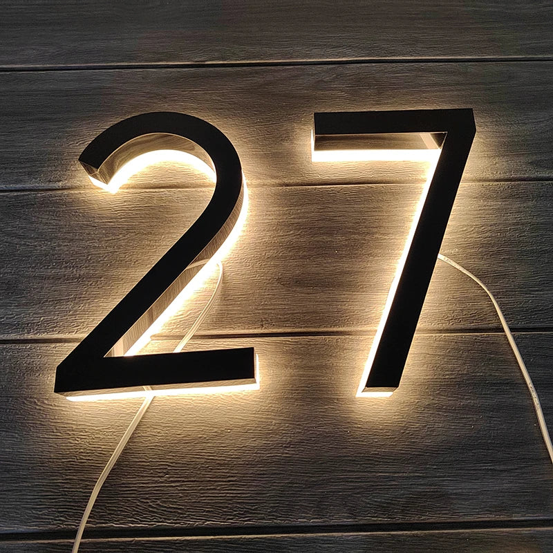 LED House Number Sign