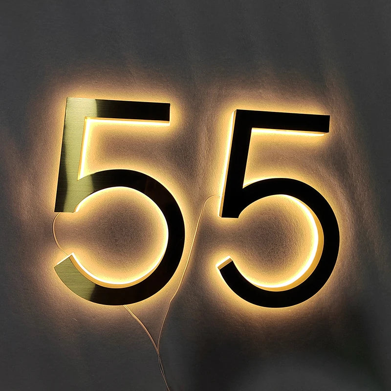 LED House Number Sign