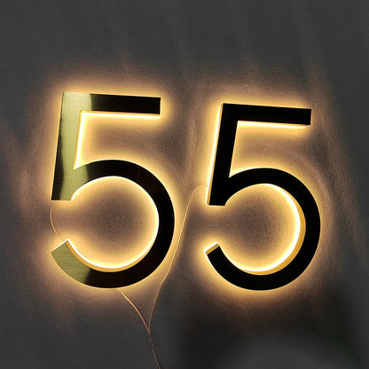 LED House Number Sign