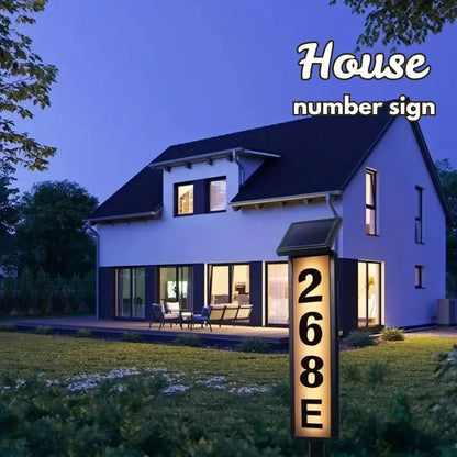 Solar LED House Number Light