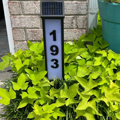 Solar LED House Number Light