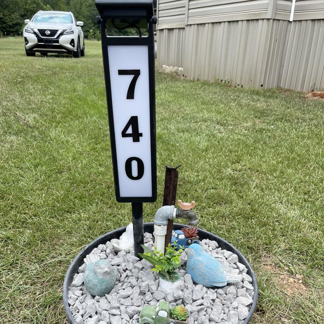 Solar LED House Number Light