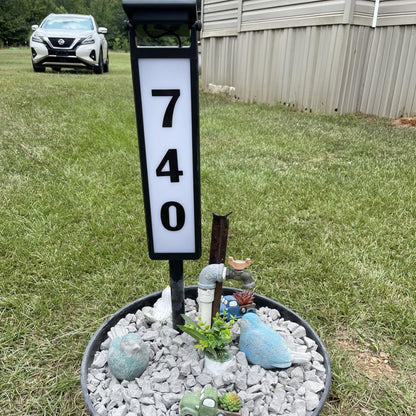 Solar LED House Number Light