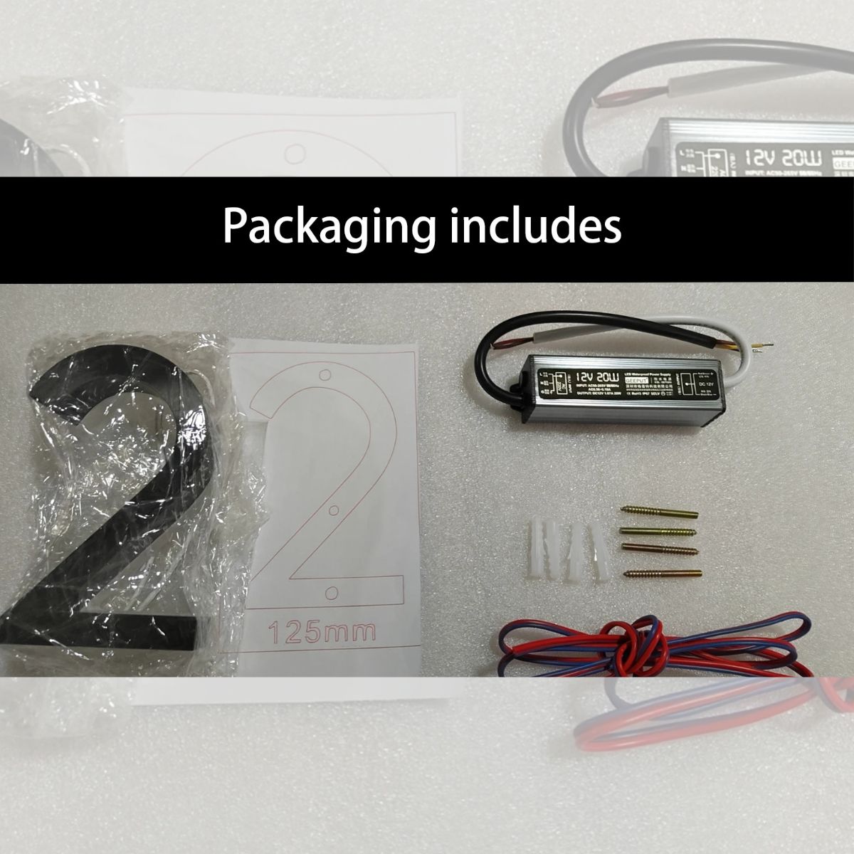 LED House Number Sign