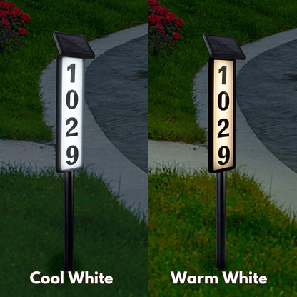 Solar LED House Number Light
