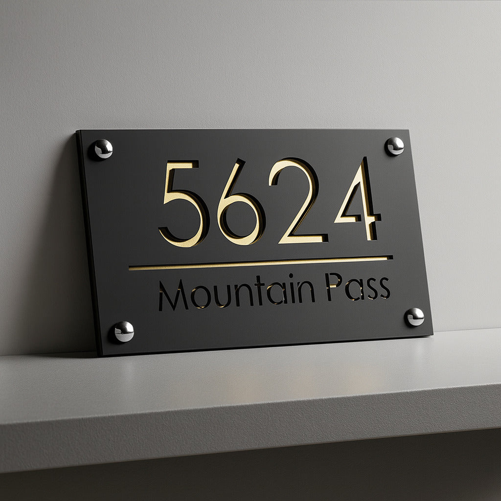 Personalised 3D House Number Plaque