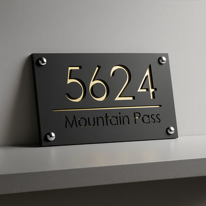 Personalised 3D House Number Plaque