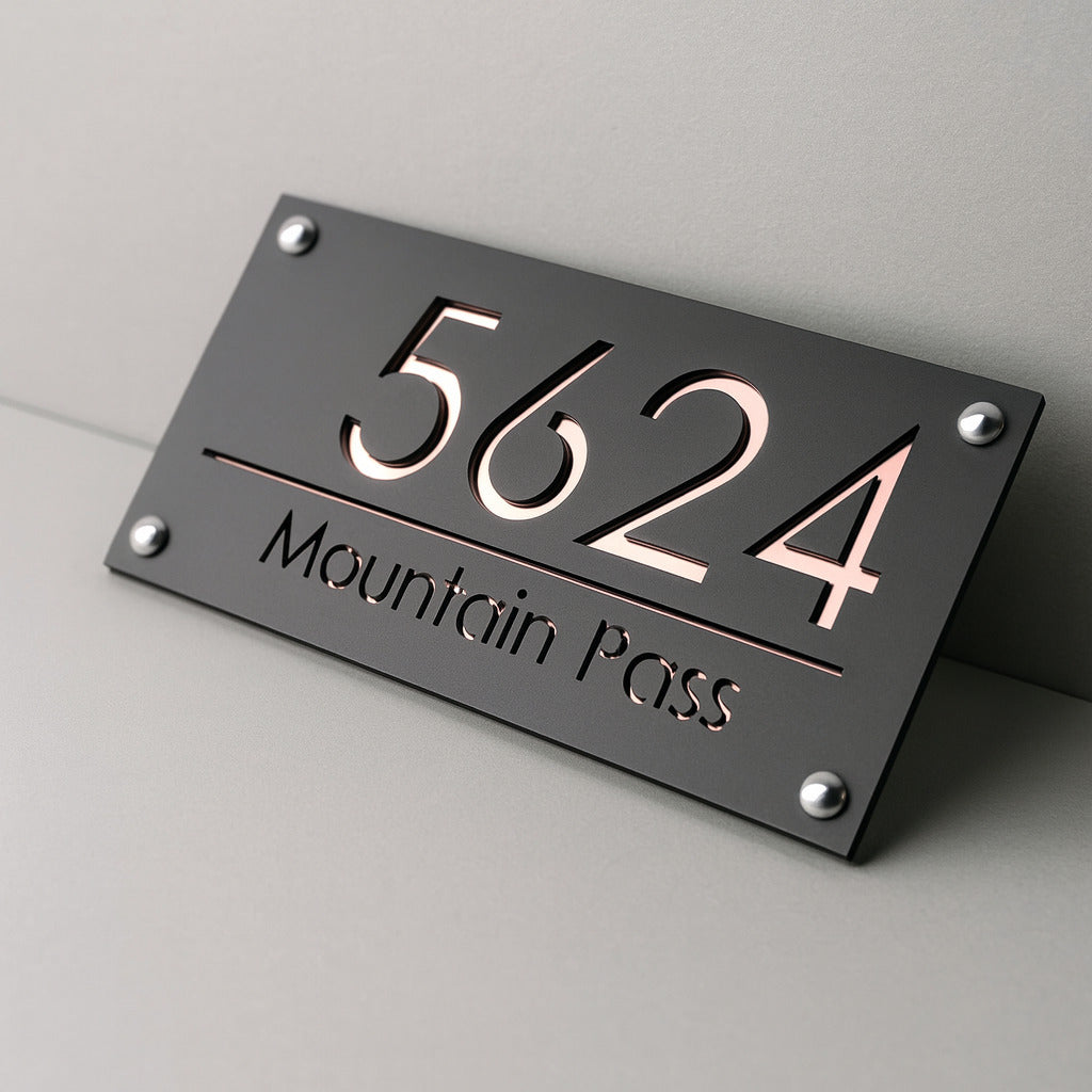 Personalised 3D House Number Plaque