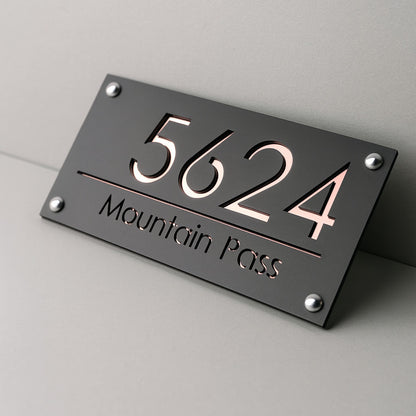 Personalised 3D House Number Plaque
