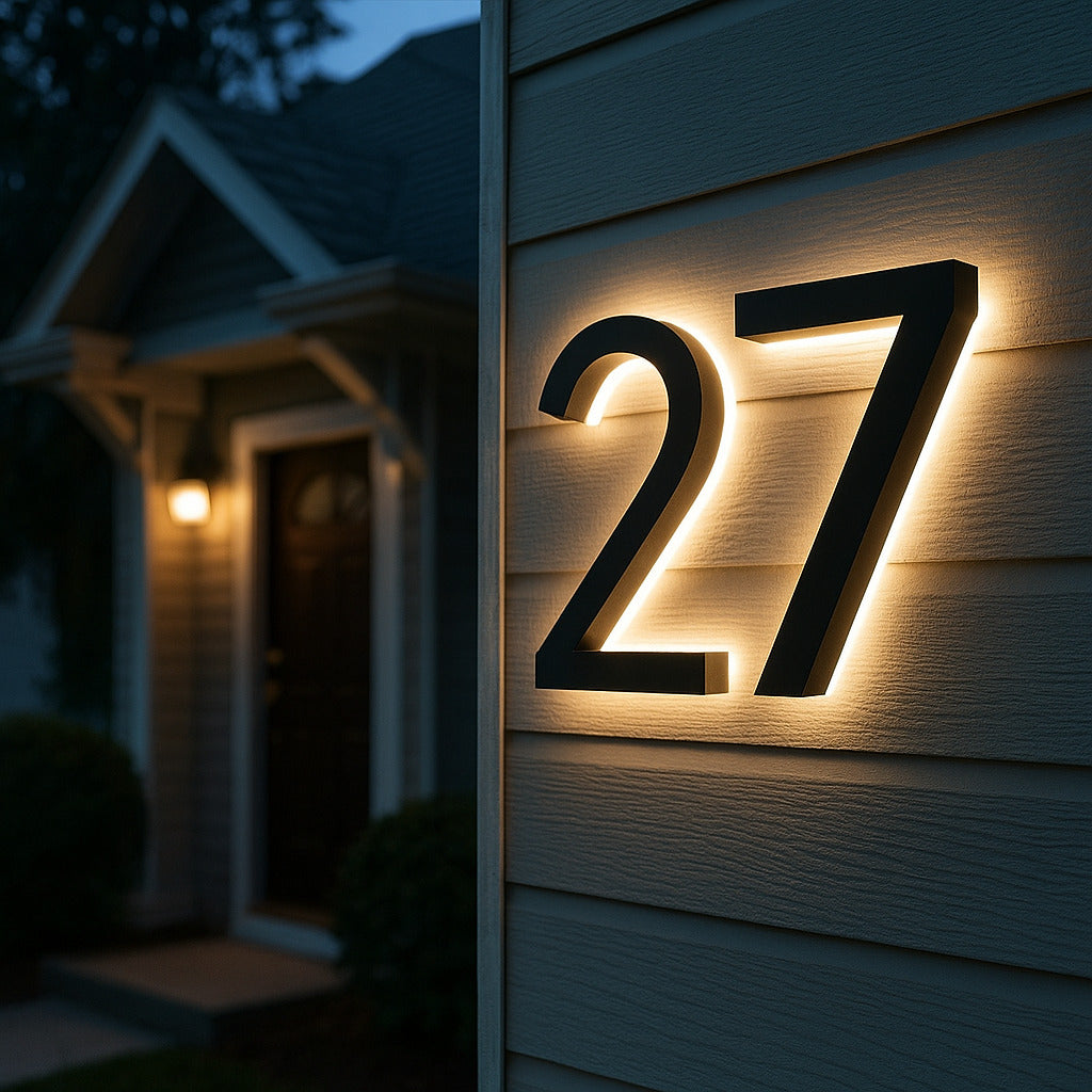 LED House Number Sign