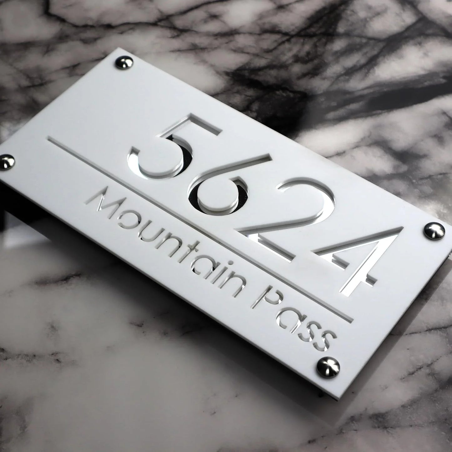 Personalised 3D House Number Plaque
