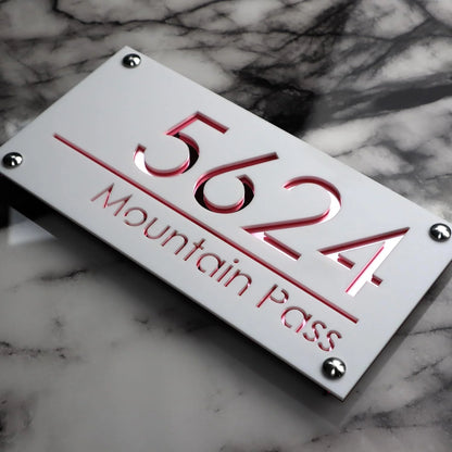 Personalised 3D House Number Plaque