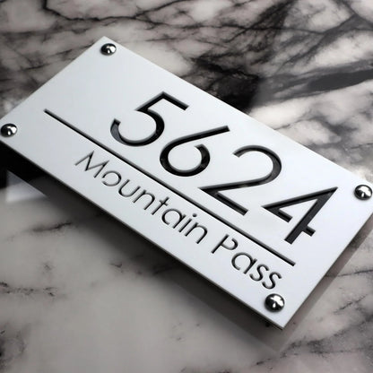 Personalised 3D House Number Plaque