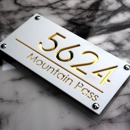 Personalised 3D House Number Plaque