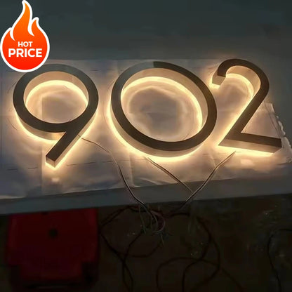 LED House Number Sign